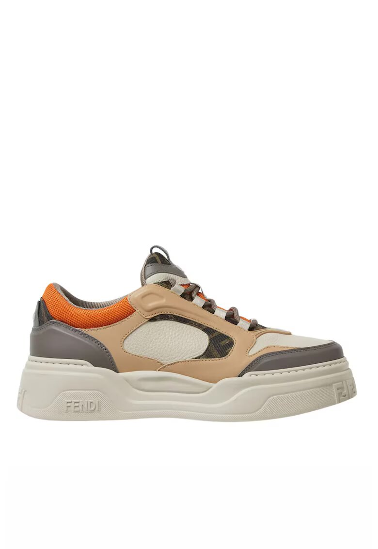 Fendi Маратонки Мъжки - Force - Бял/Сив/Оранжев