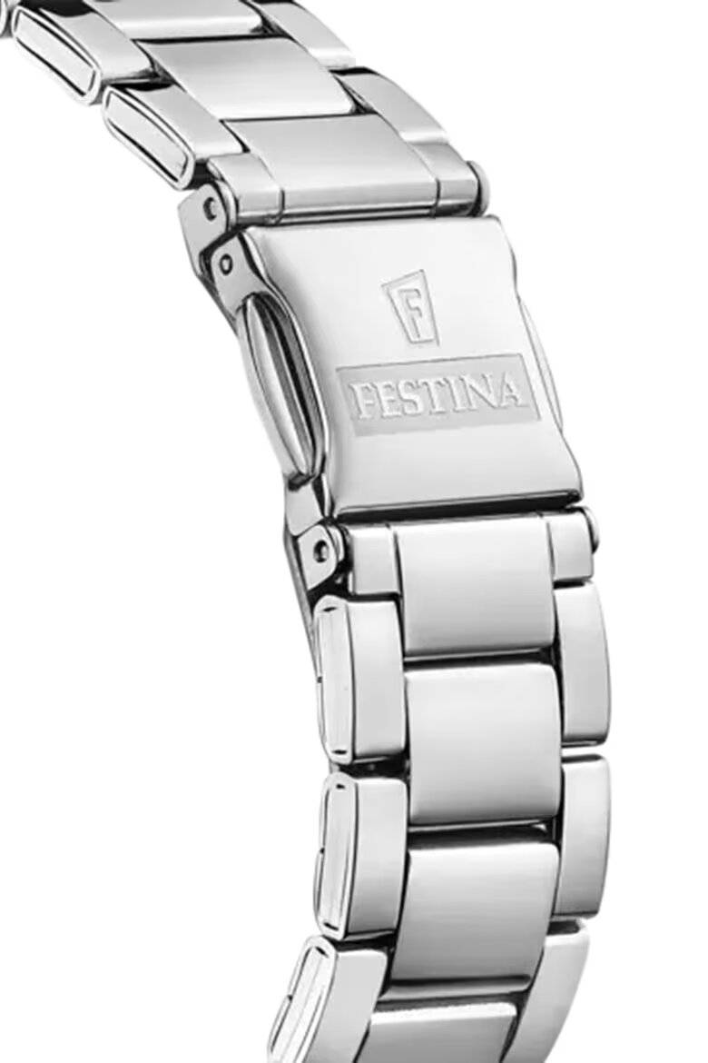 Festina Часовник от неръждаема стомана с три стрелки Сребрист