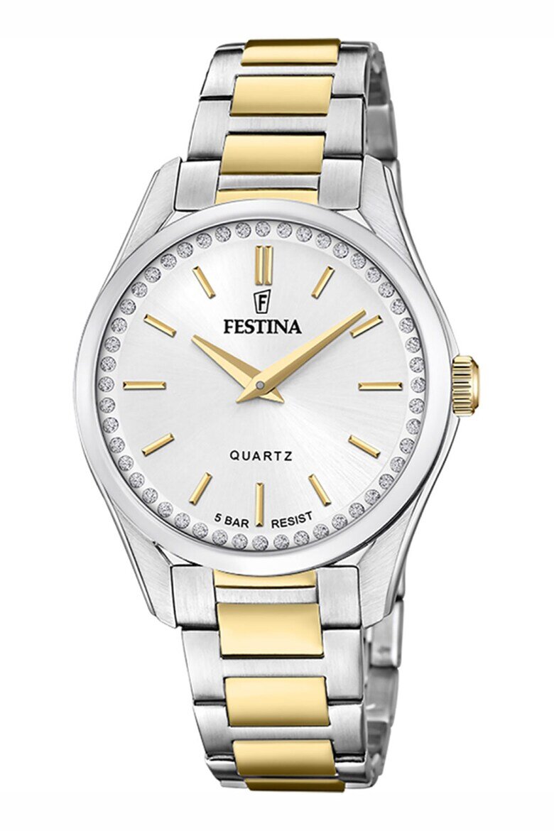 Festina Часовник от неръждаема стомана Сребрист/Златист