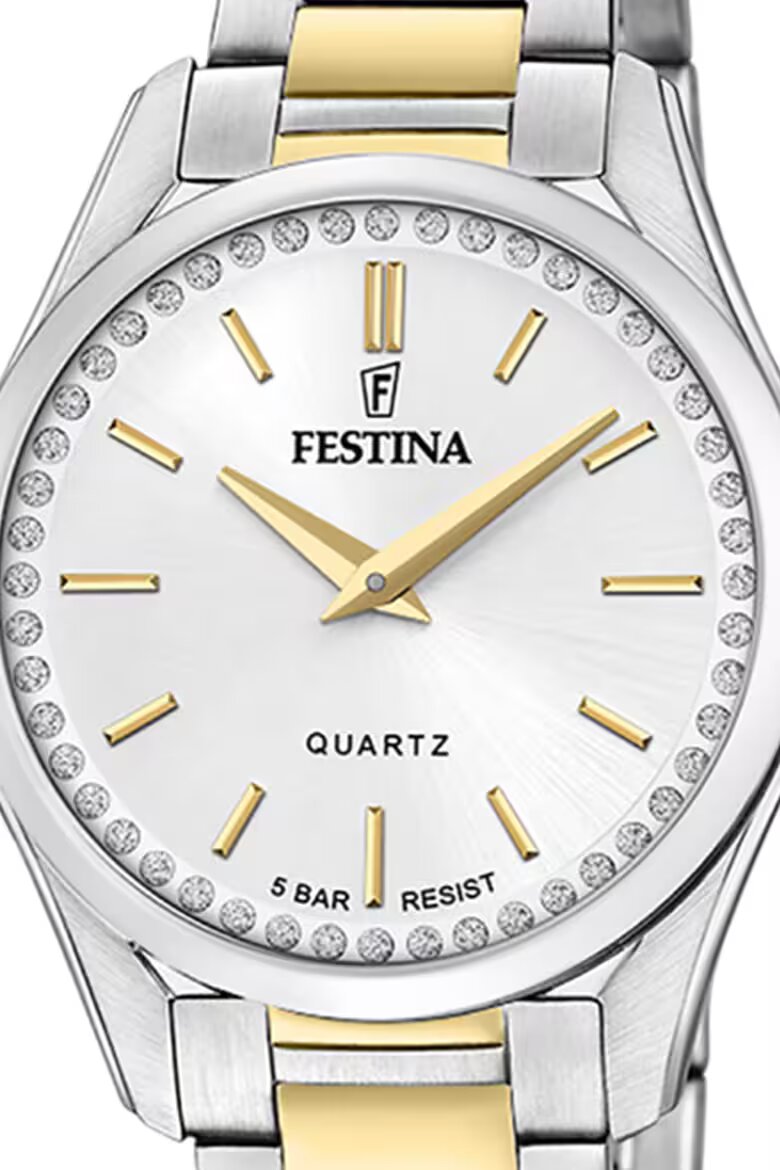 Festina Часовник от неръждаема стомана Сребрист/Златист
