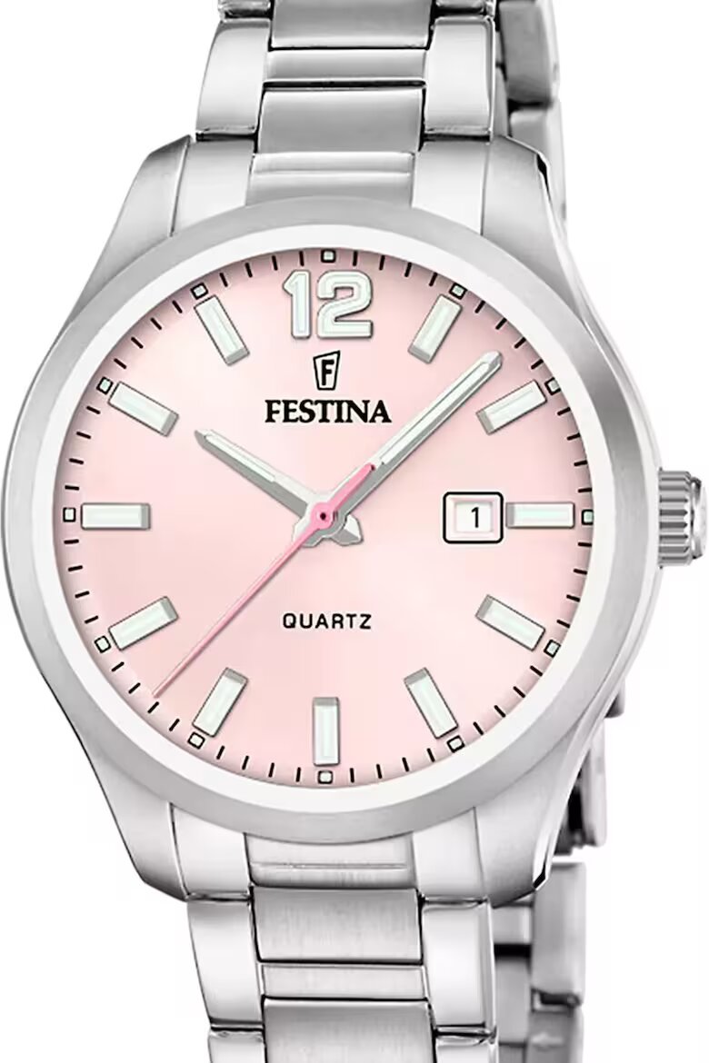 Festina Часовник с метална верижка Сребрист