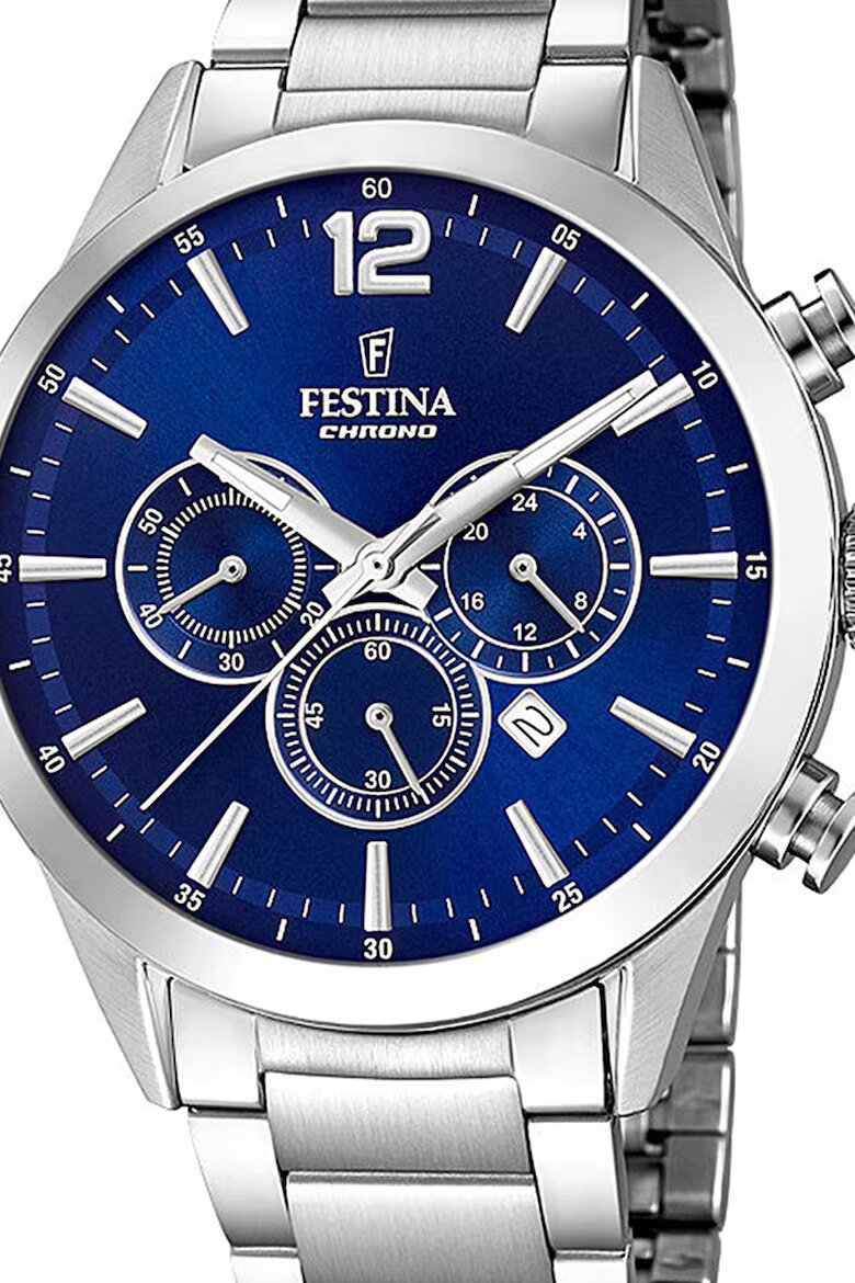 Festina Часовник с метална верижка Сребрист