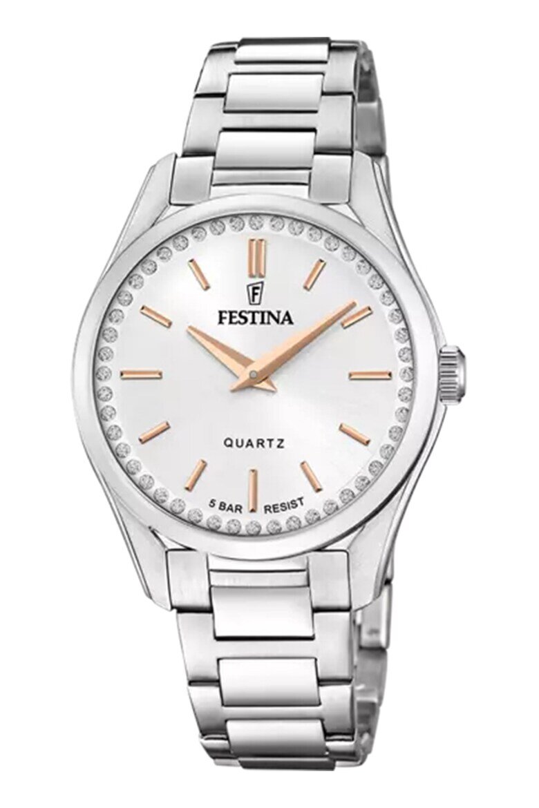 Festina Кварцов часовник от неръждаема стомана Сребрист