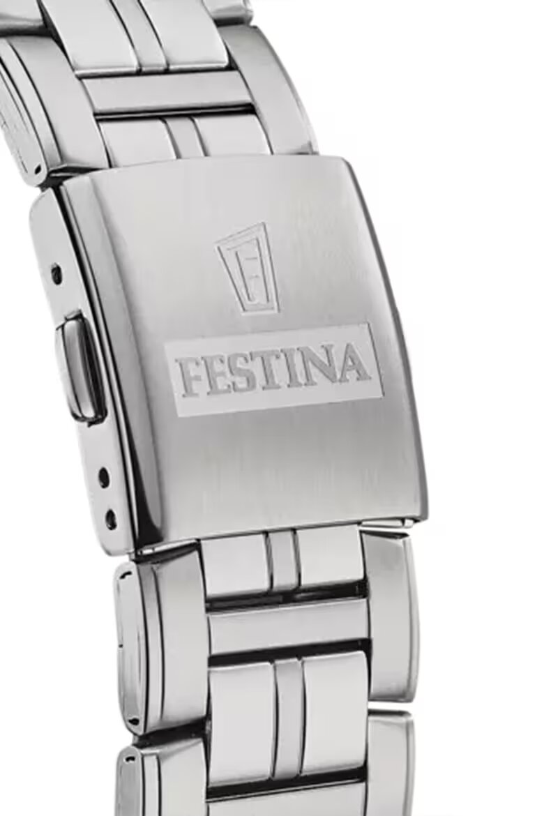 Festina Многофункционален часовник от неръждаема стомана Сребрист