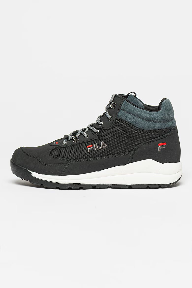 Fila Боти Alpha от кожа и текстил Избеляло черно