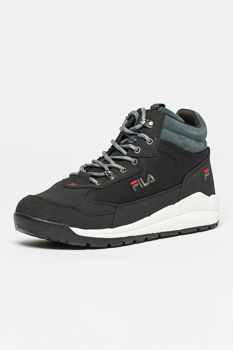 Fila Боти Alpha от кожа и текстил Избеляло черно
