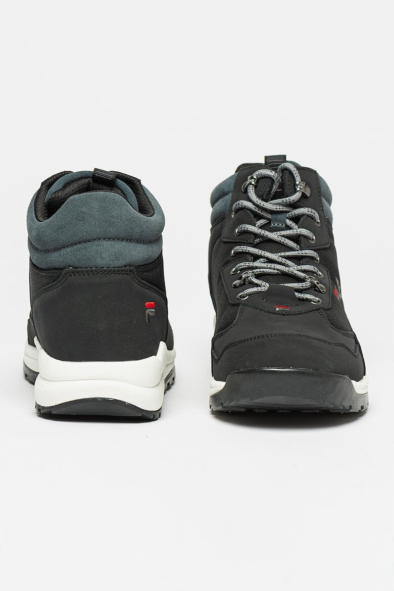 Fila Боти Alpha от кожа и текстил Избеляло черно