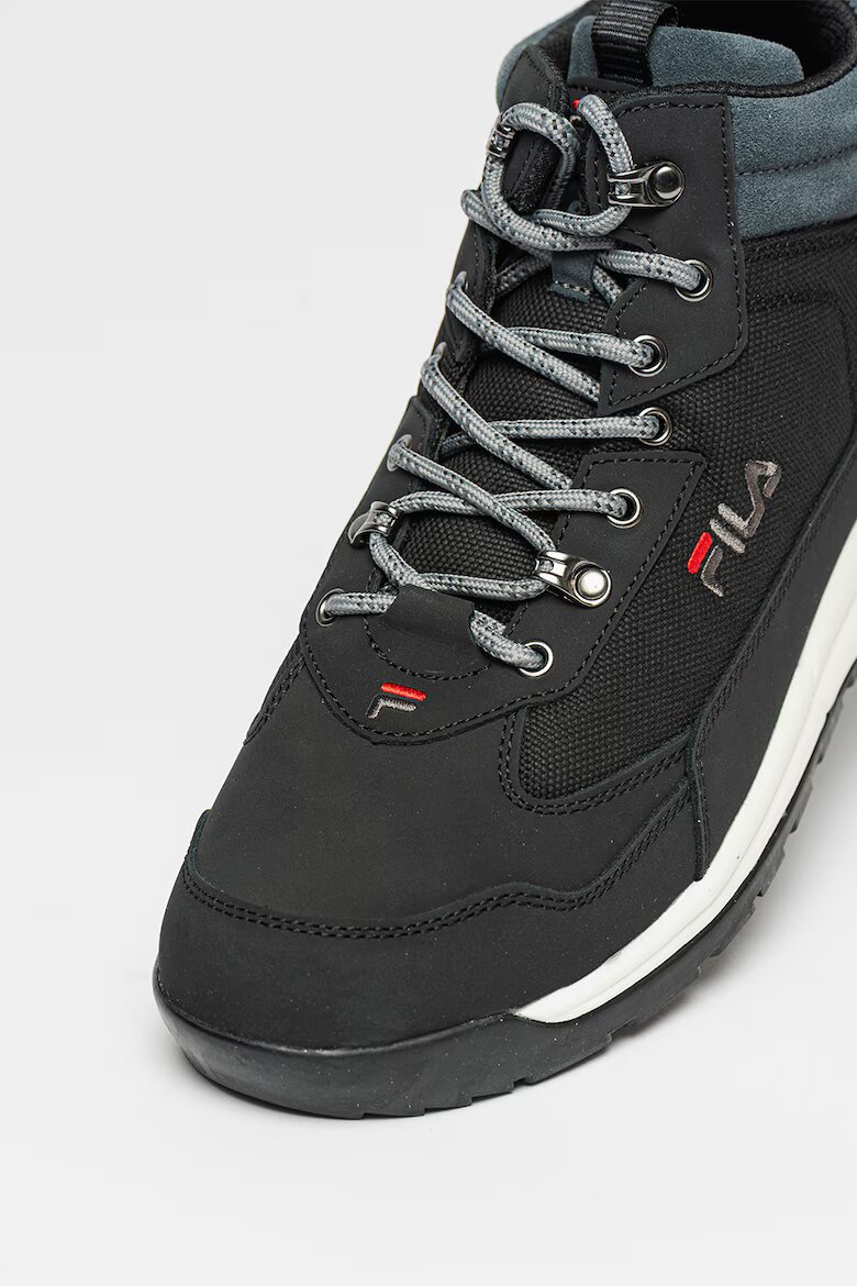 Fila Боти Alpha от кожа и текстил Избеляло черно