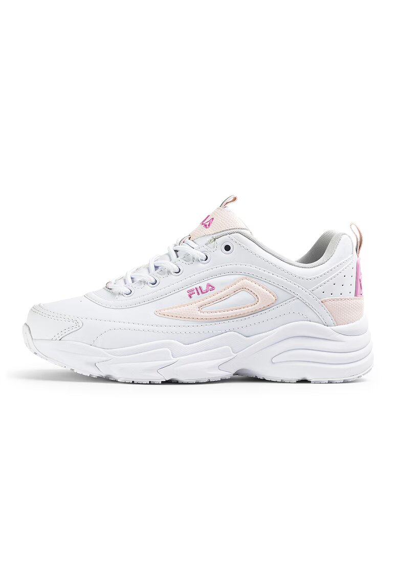 Fila Полускосени спортни обувки Skye от еко кожа - Бял/Бледо розово