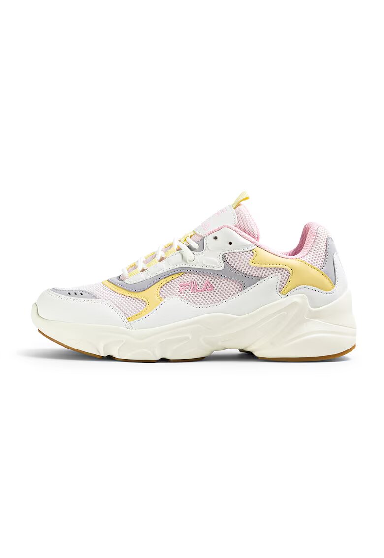 Fila Спортни обувки Collene CB с еко кожа - Мръснобял/Бледо розово