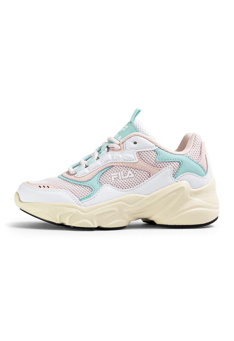 Fila Спортни обувки Collene с мрежа - Бял/Ледено синьо/Бледо розово