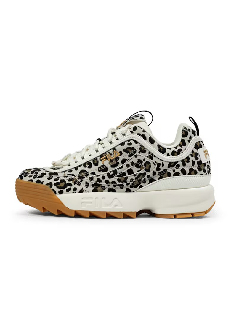 Fila Спортни обувки Disruptor с шарка и масивен дизайн - Тъмнокафяв/Слонова кост/Черен