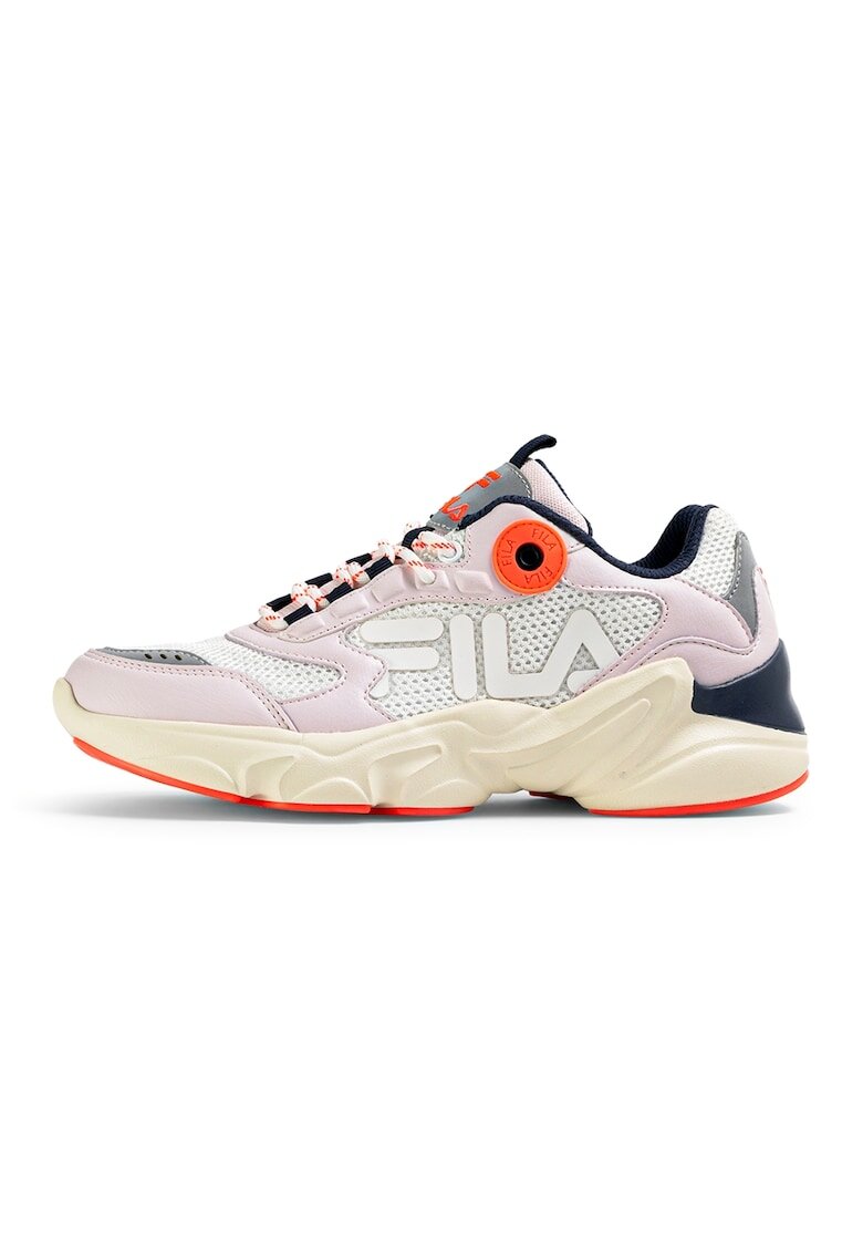 Fila Спортни обувки от еко кожа - Черен/Мръснобял