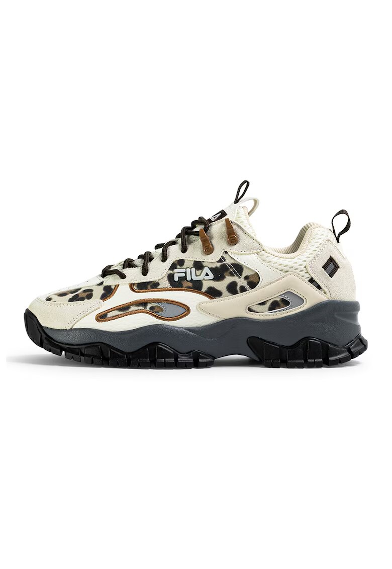 Fila Спортни обувки Ray Tracer с велур - Кафяв/Крем
