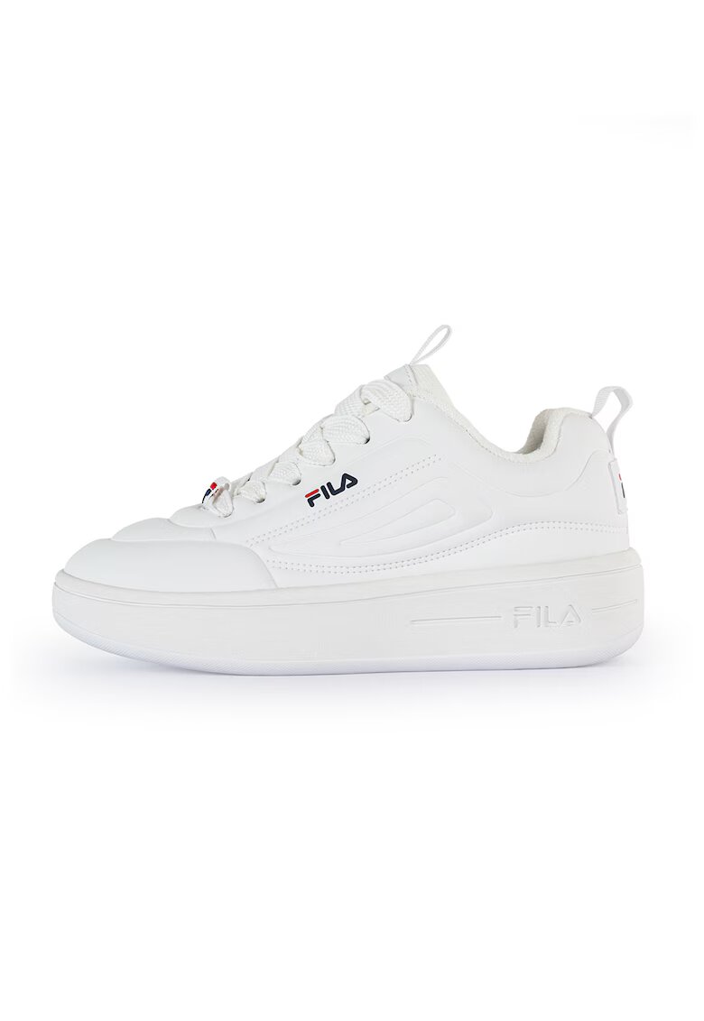 Fila Спортни обувки Superbubble от еко кожа с лого - Бял/Черен