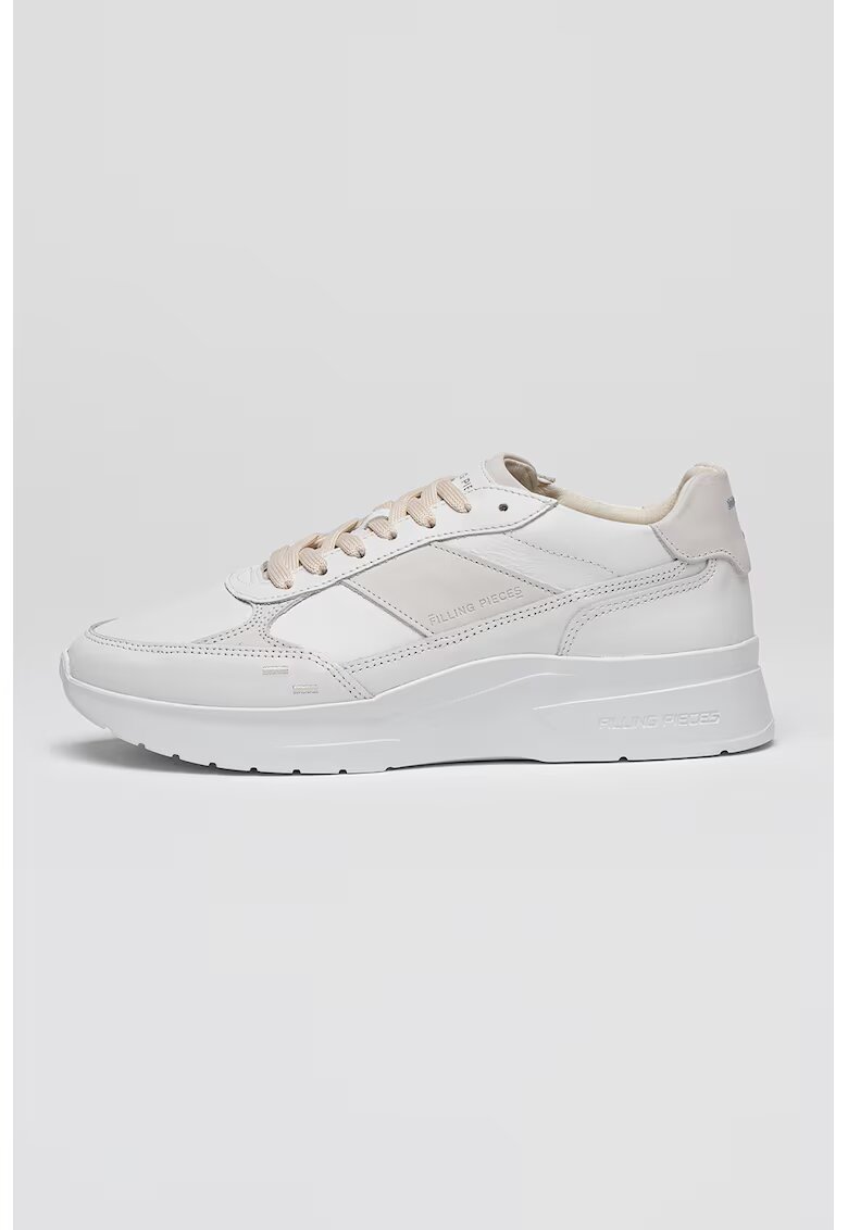 Filling Pieces Кожени спортни обувки Jet Runner - Бял/Светло