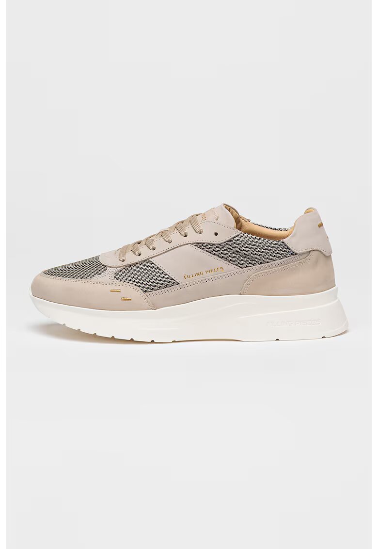 Filling Pieces Кожени спортни обувки с мрежа