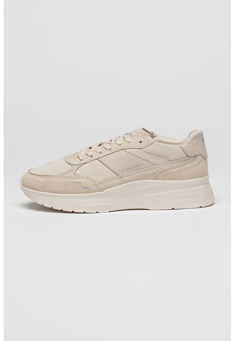 Filling Pieces Спортни обувки с велур и набук - с лого