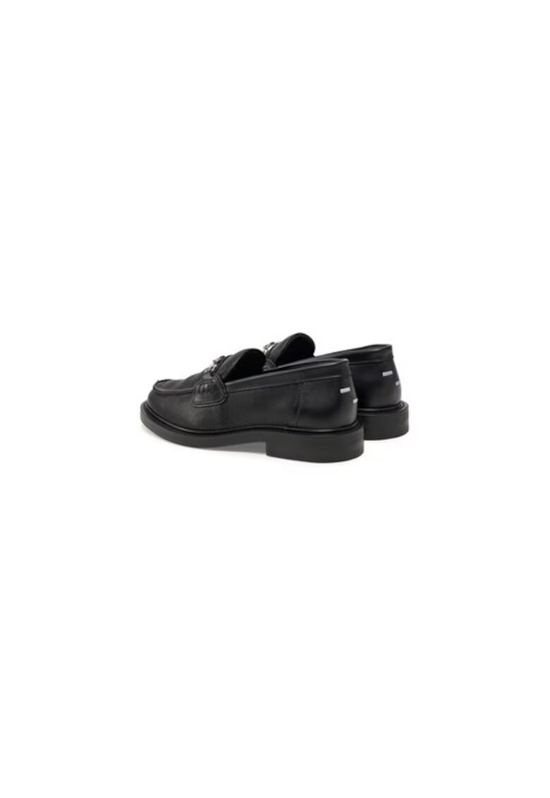 Filling Pieces Унисекс мокасини 305042088 - Естествена кожа - Черни