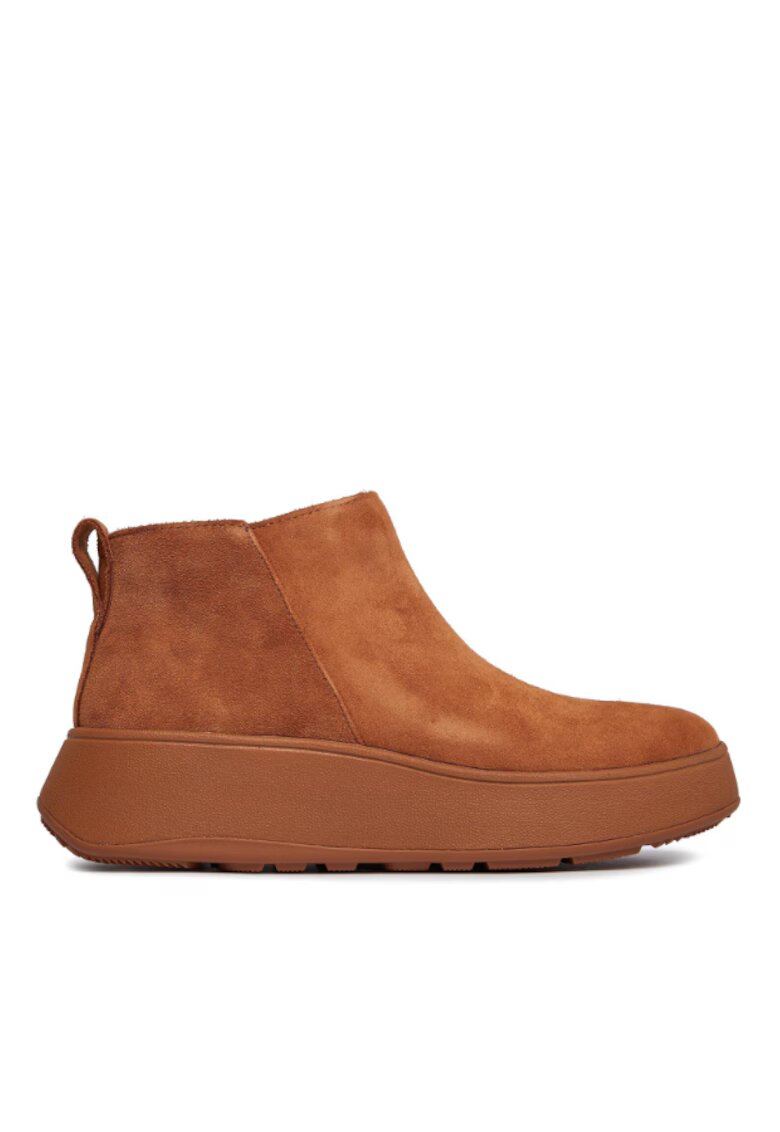 Fitflop Дамски боти Естествена кожа/Кожа с покритие - Кафяв