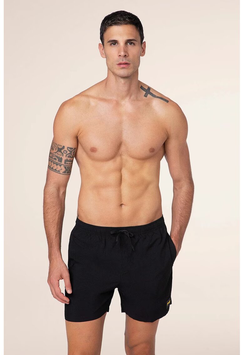 fk Beach Bermuda with Waist Drawstring & Side Pockets - Черен