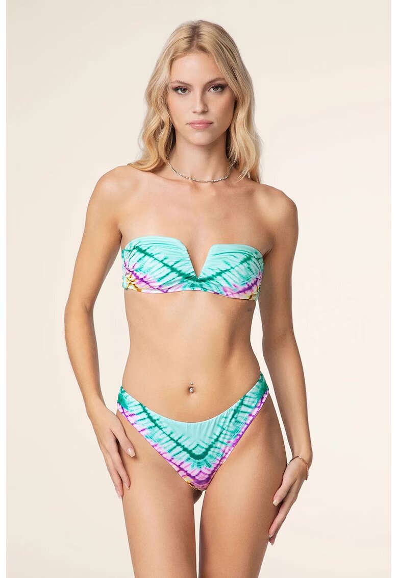 fk Tie-die Patterned Two Piese Swimsuit