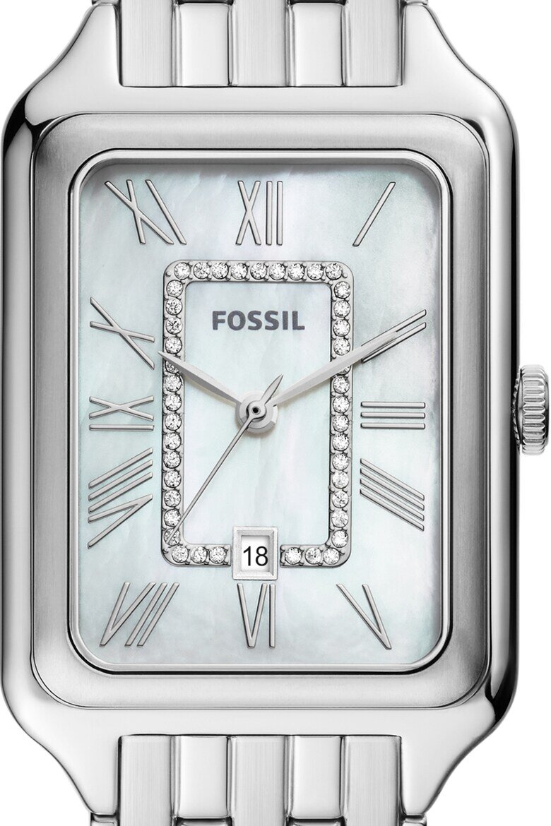Fossil Часовник от неръждаема стомана с кристали