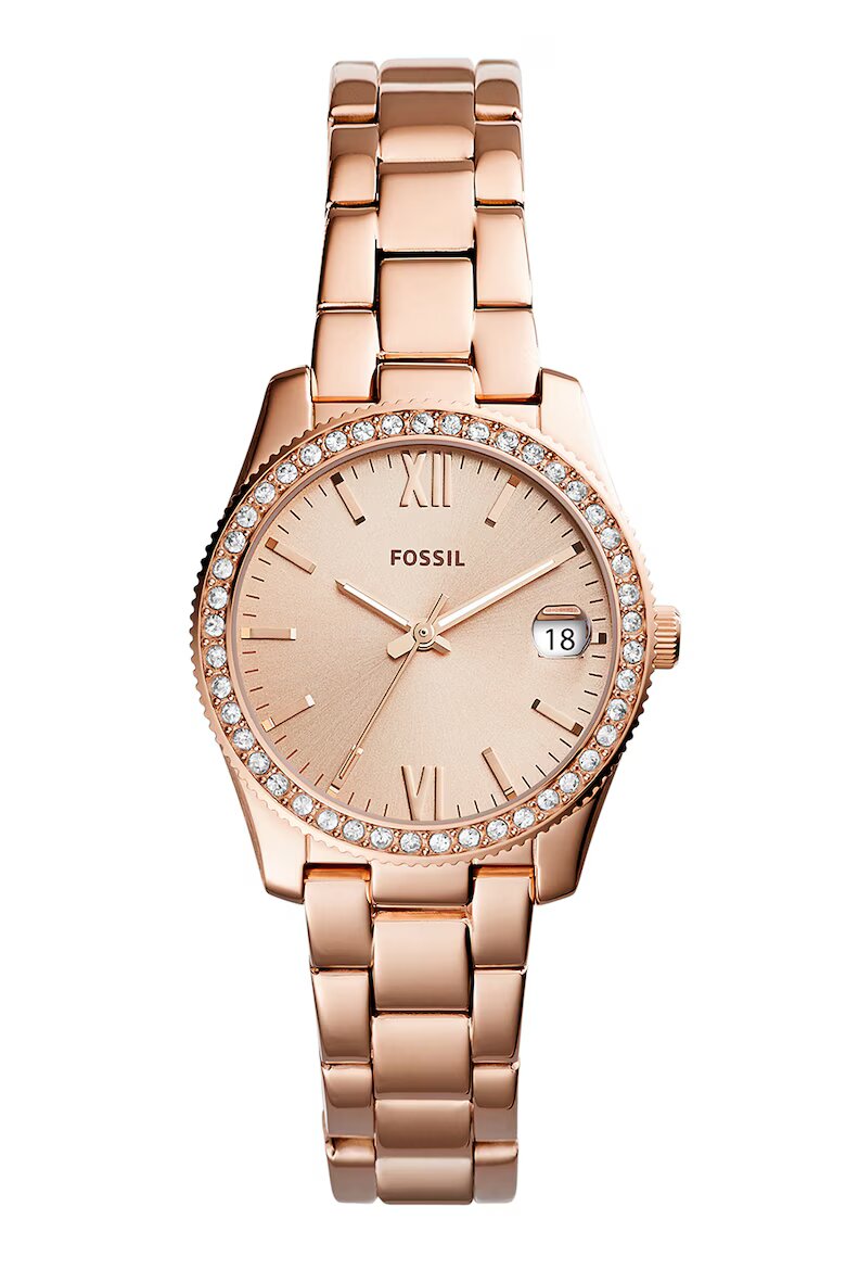 Fossil Часовник с циркони Розово-златист