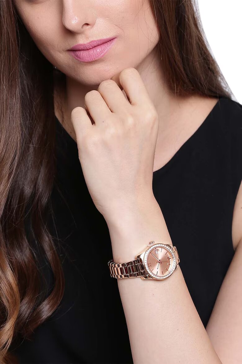 Fossil Часовник с циркони Розово-златист