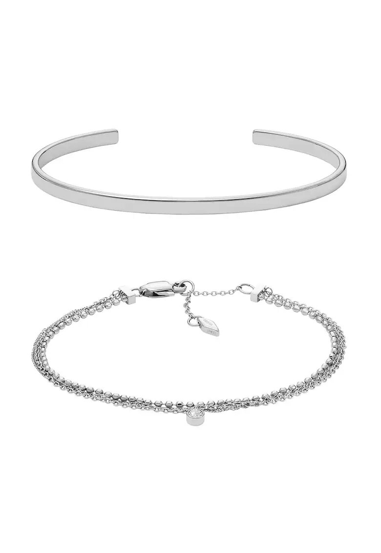 Fossil Emporio Armani - Гривни от неръждаема стомана - 2 броя