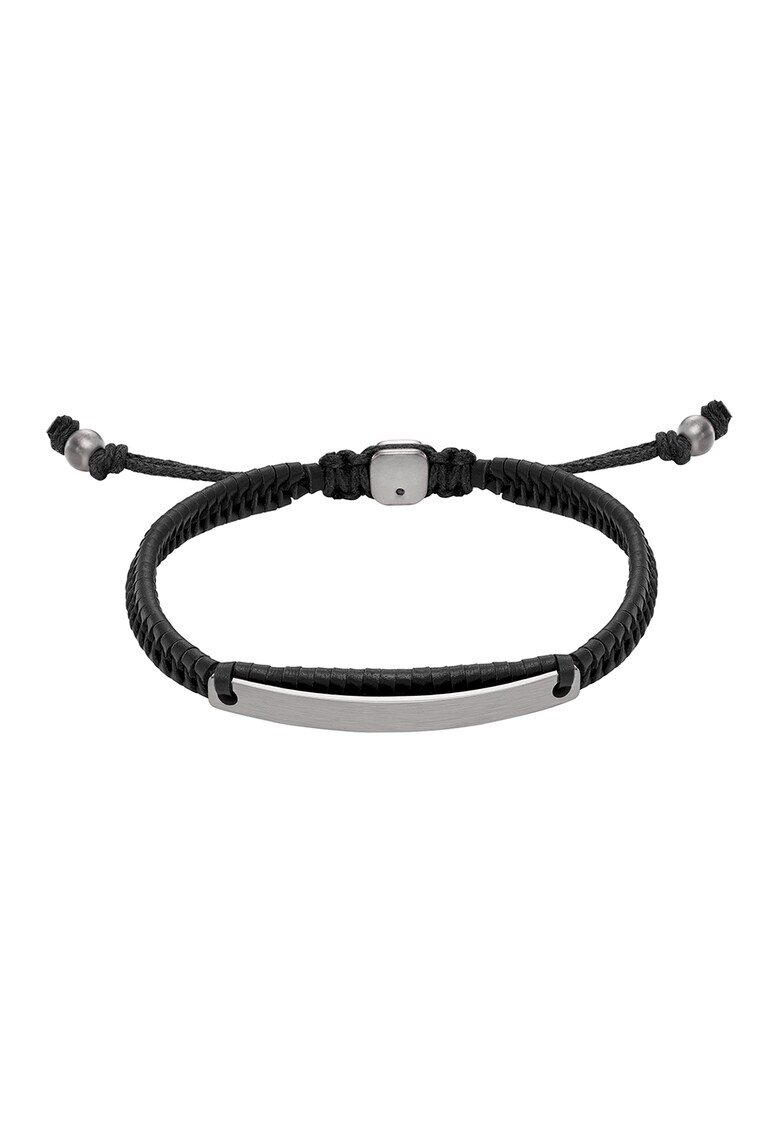 Fossil Гривна от неръждаема стомана и кожа