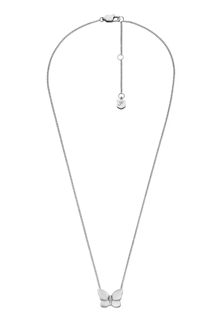 Fossil Колие от неръждаема стомана и обеци