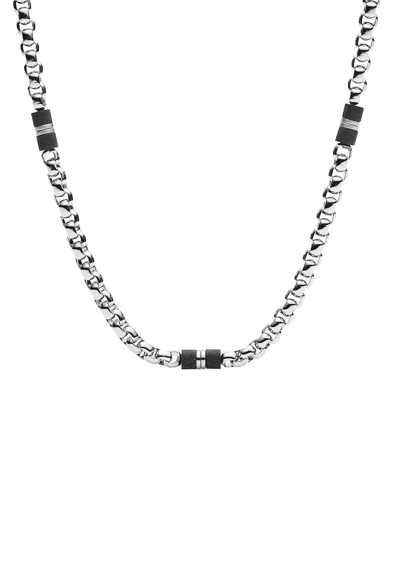 Fossil Колие с мраморни детайли