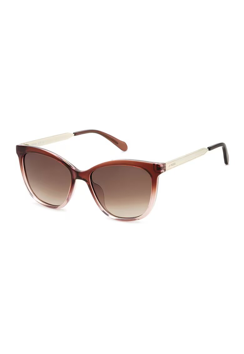 Fossil Слънчеви очила Cat-Eye с градиента