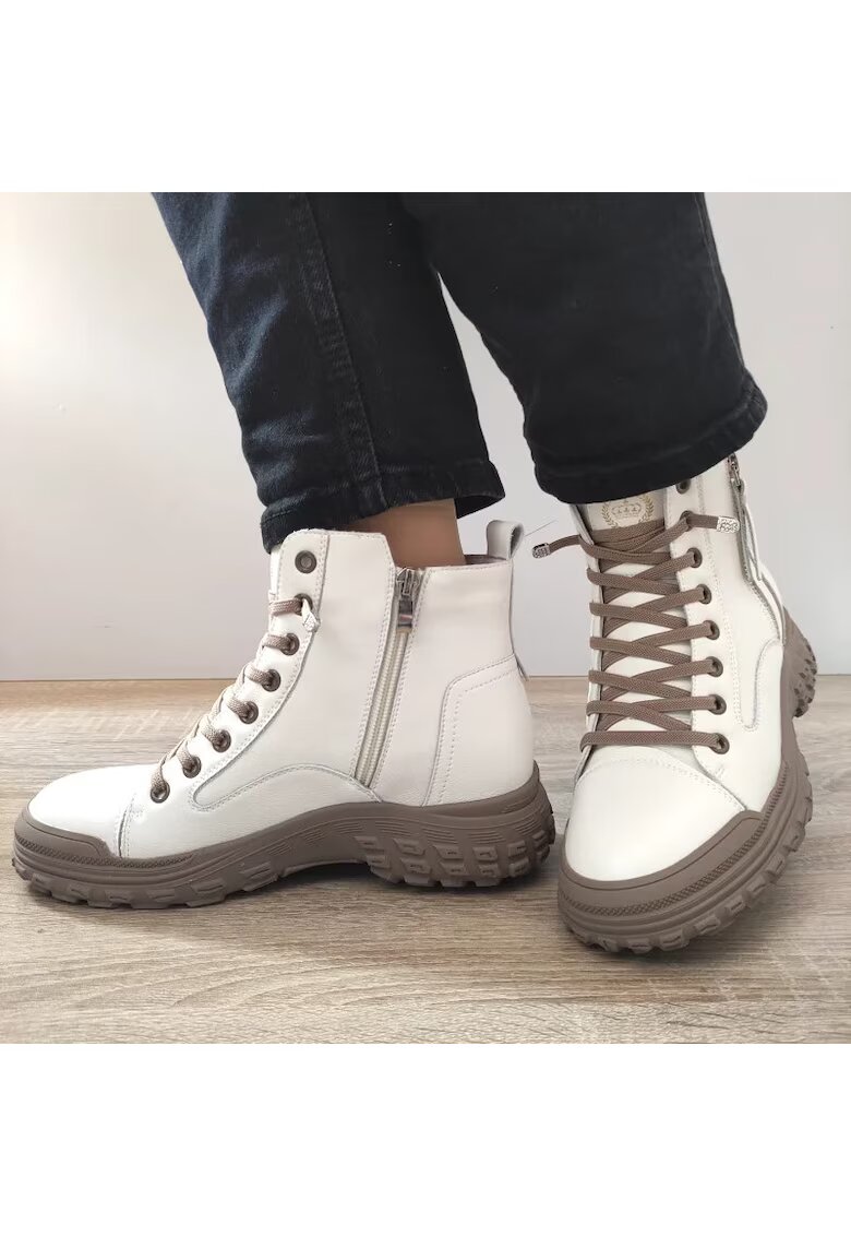FRANCO GERARDO Ежедневни дамски боти A292 Off White (Grey) - Off White