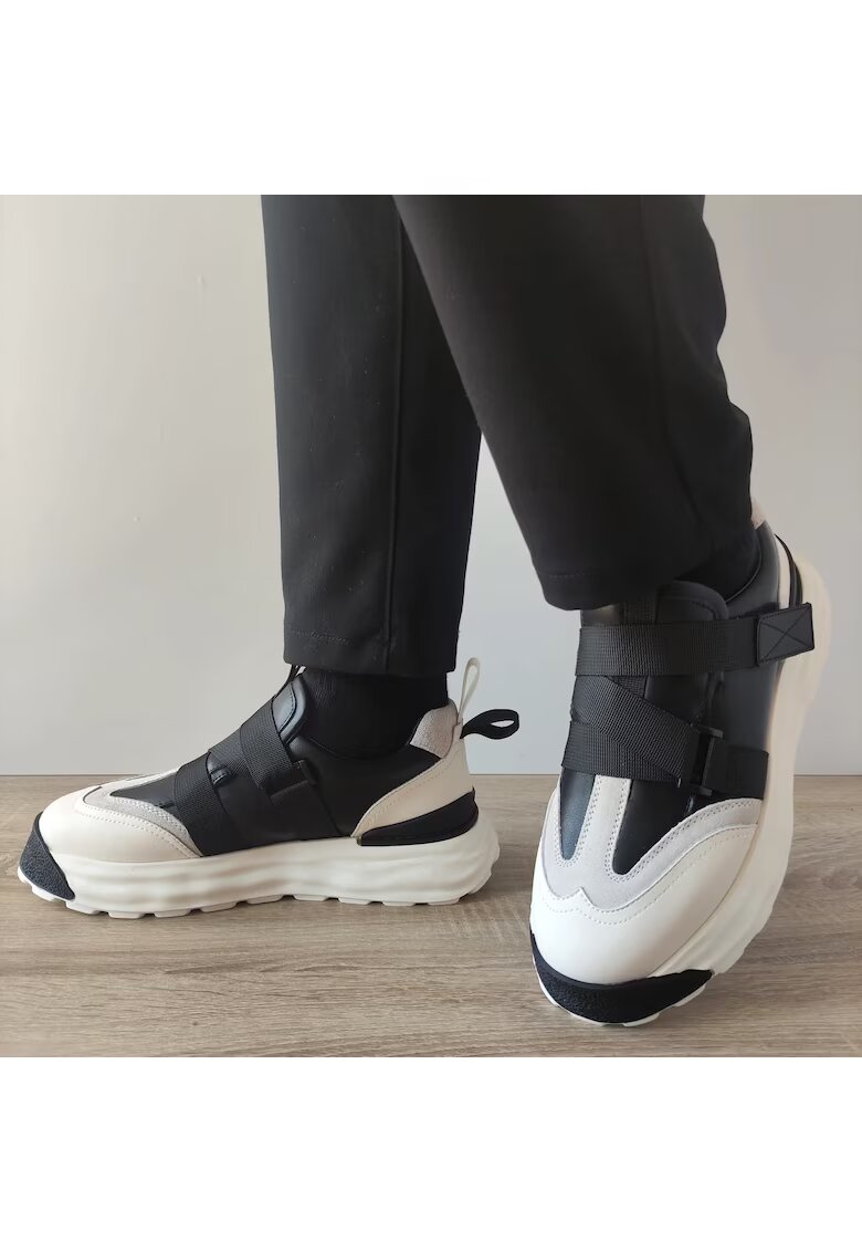 FRANCO GERARDO Мъжки обувки 8326 Black + Off White - Черно + Off White - Черен/Сив