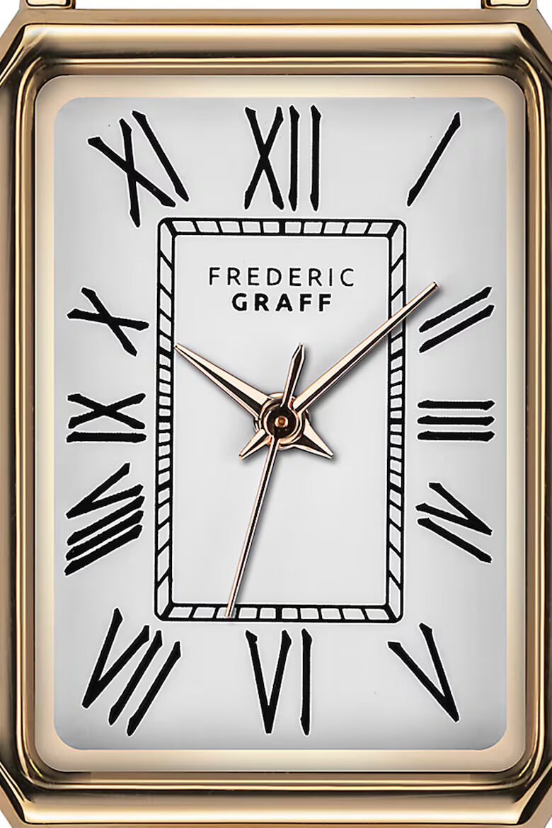 Frederic Graff Правоъгълен двуцветен часовник Сребрист/Златист
