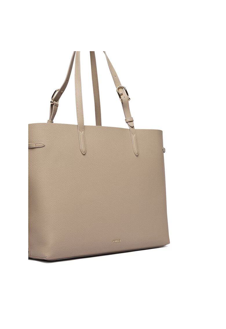 Furla Дамска чанта Ava L - градско сиво - от естествена кожа