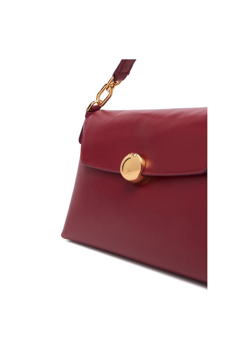 Furla Дамска чанта Ciliegia D Sfera Soft Mini естествена кожа червена малки размери