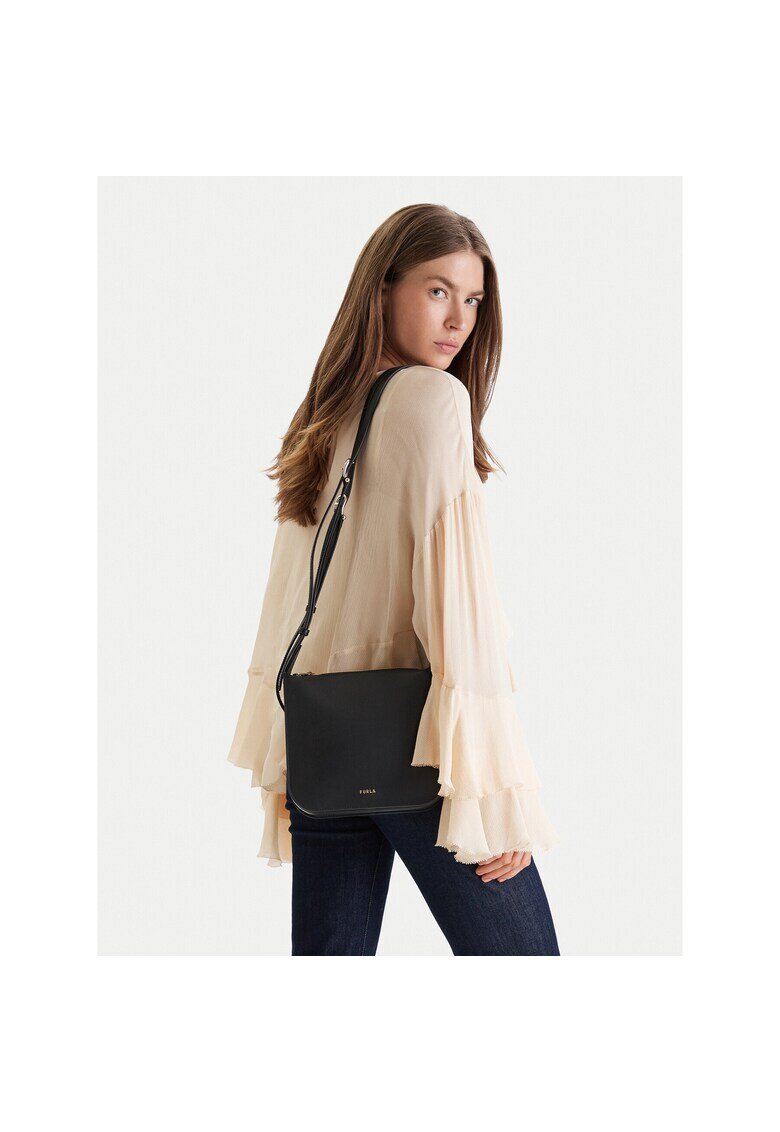 Furla Дамска чанта - естествена кожа - черна - One Size INTL
