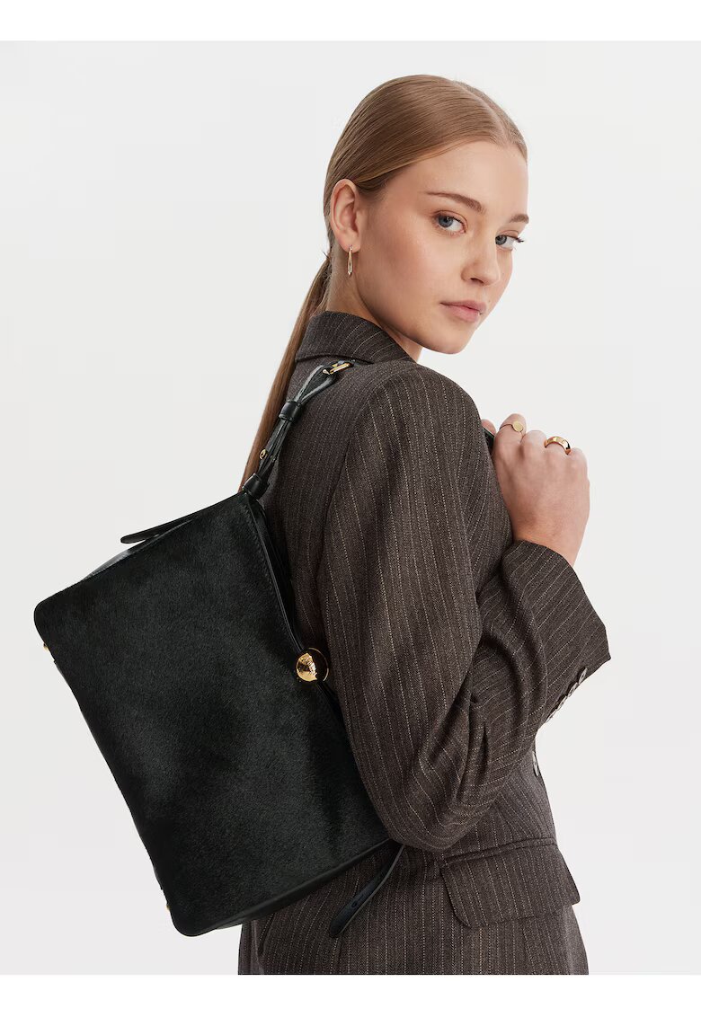 Furla Дамска чанта - естествена кожа - черна - One Size INTL