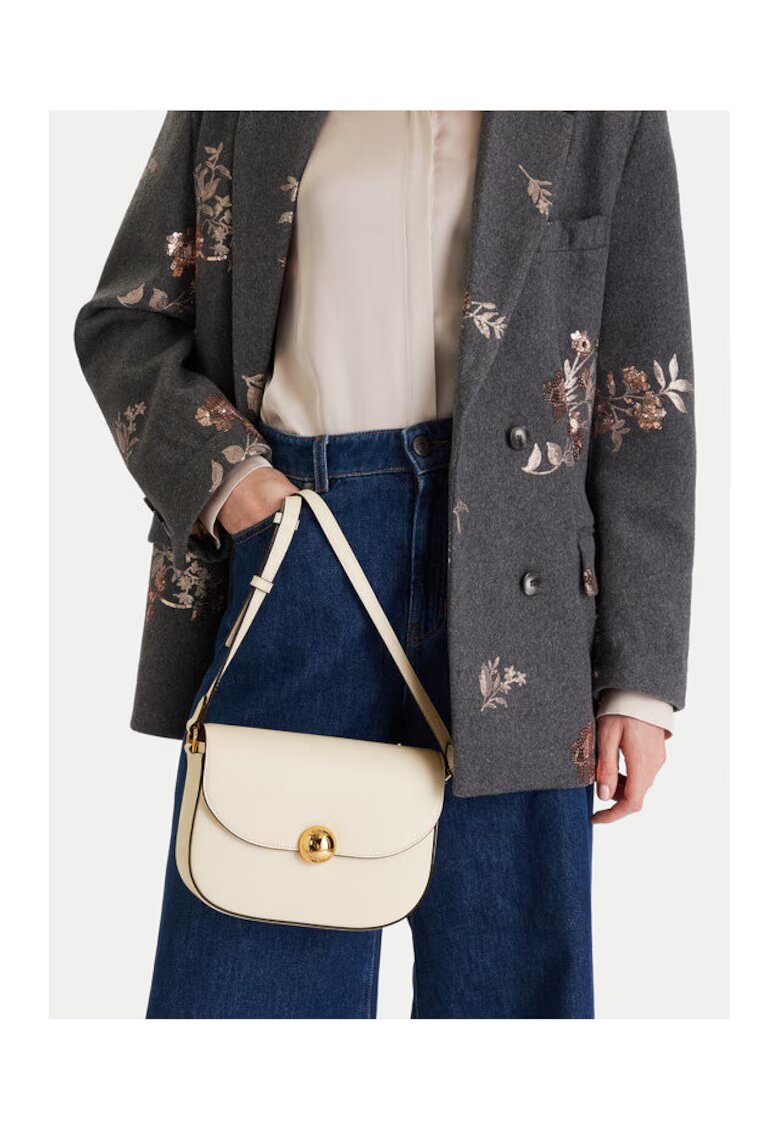 Furla Дамска чанта Panna - естествена кожа - 30x25см - цвят CN P
