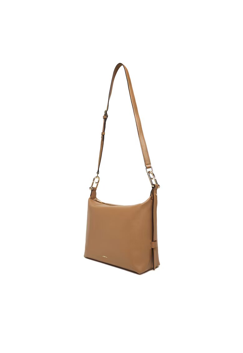 Furla Дамска чанта Toffee Tonie M - естествена кожа - цвят Toffee