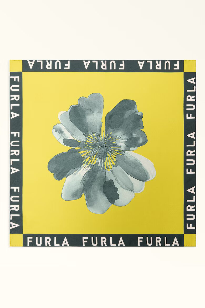 Furla Копринен флорален шал Lea
