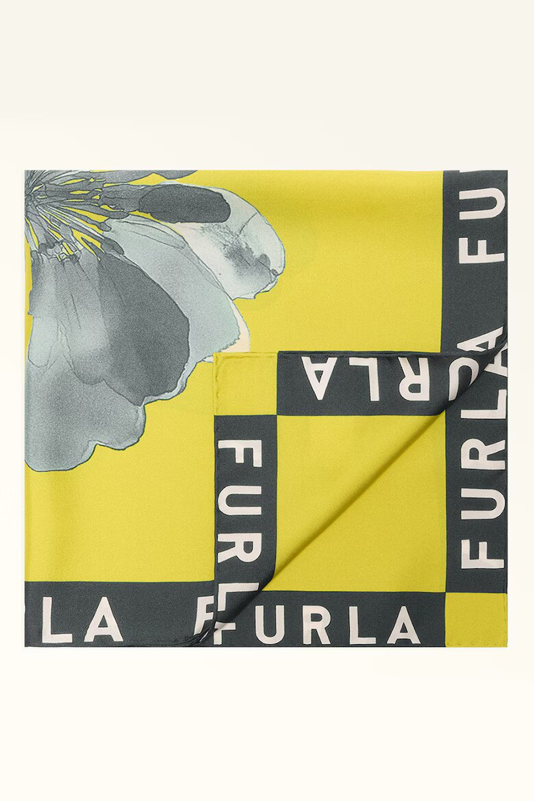 Furla Копринен флорален шал Lea