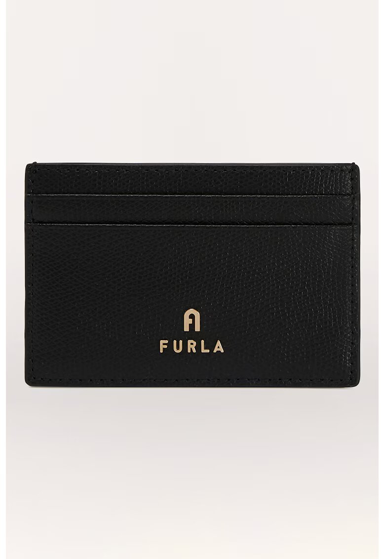 Furla Кожен калъф за карти Camelia с шагрен