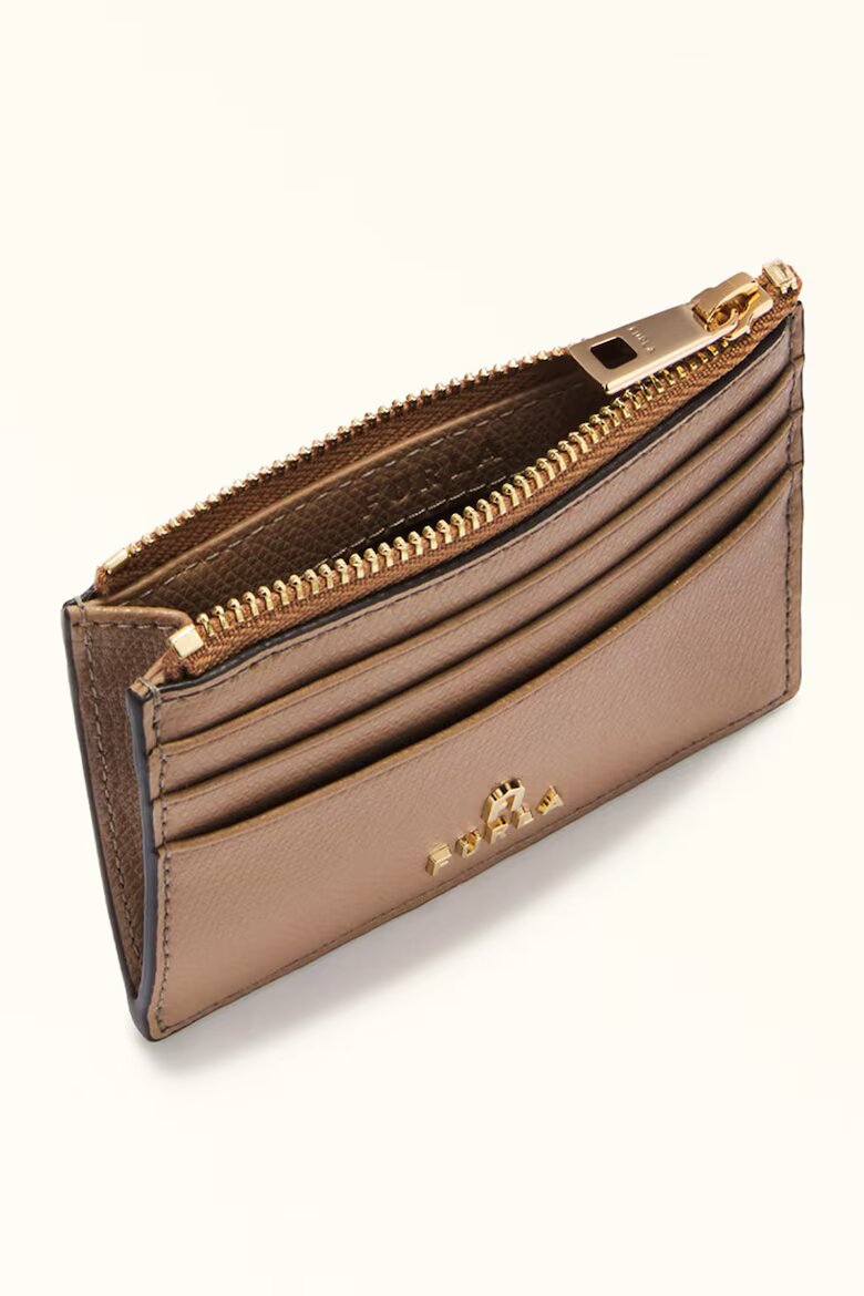 Furla Кожен калъф за карти Camelia Камел