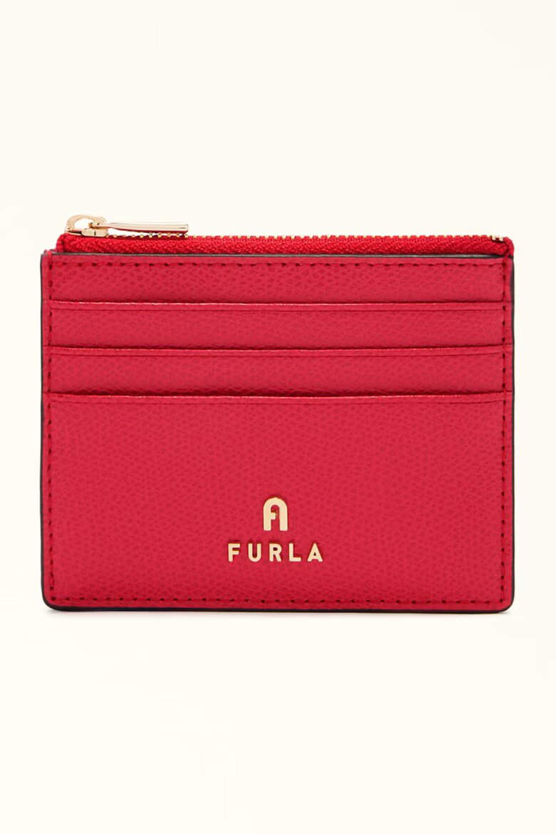 Furla Кожен калъф за карти Camelia Ягодово червено