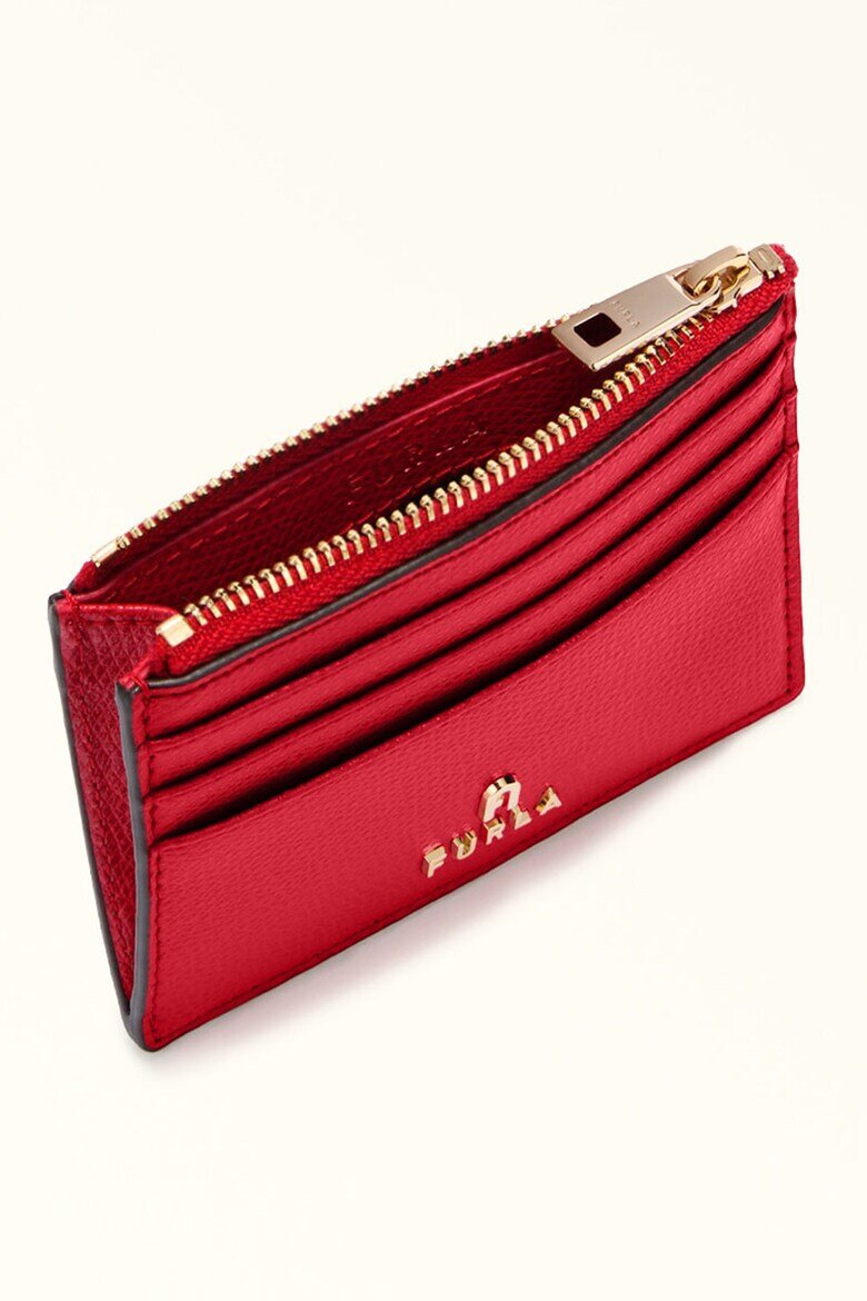 Furla Кожен калъф за карти Camelia Ягодово червено