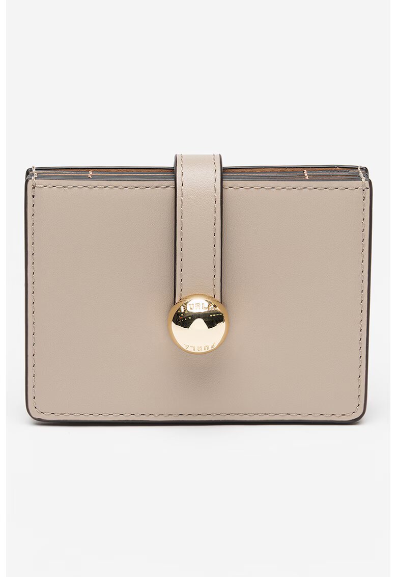 Furla Кожен калъф за карти Sfera - Светло кафяво